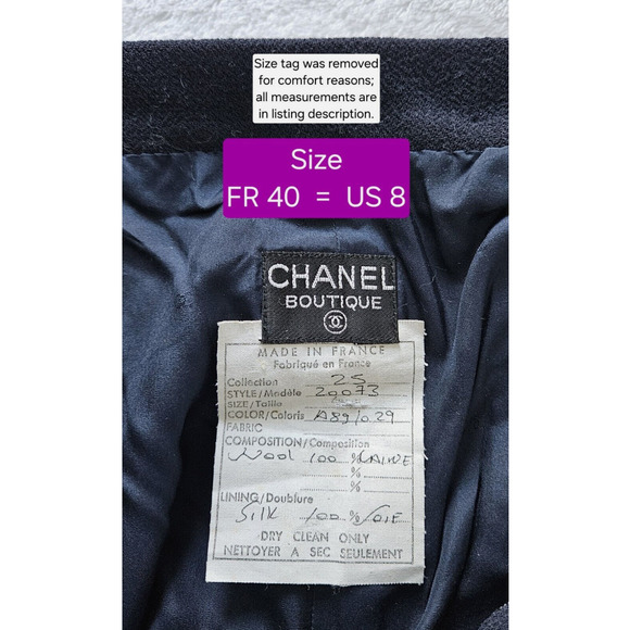 CHANEL VINTAGE 1980s RARE SUPERRRR CHUNKY CHAIN & PEARL PENCIL SKIRT F-40 / US-8 - Picture 12 of 13